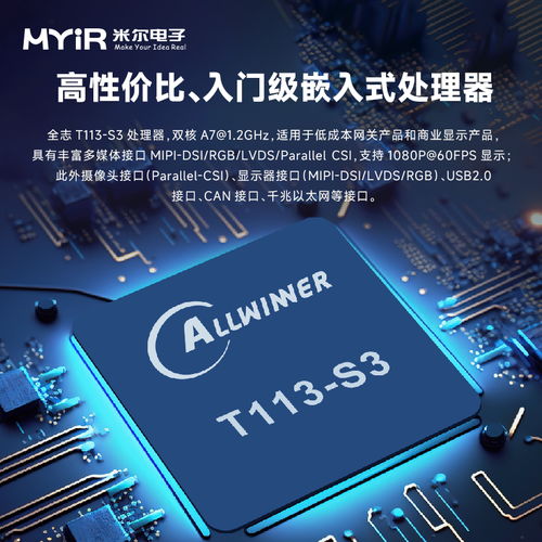 全志系列 t113 s3入門級(jí)開發(fā)板 米爾電子